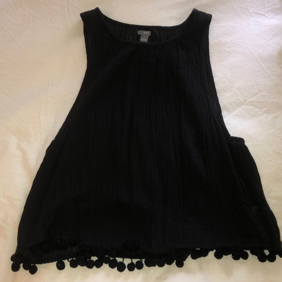 aerie Tops - Aerie Beach Top with Pompom hem